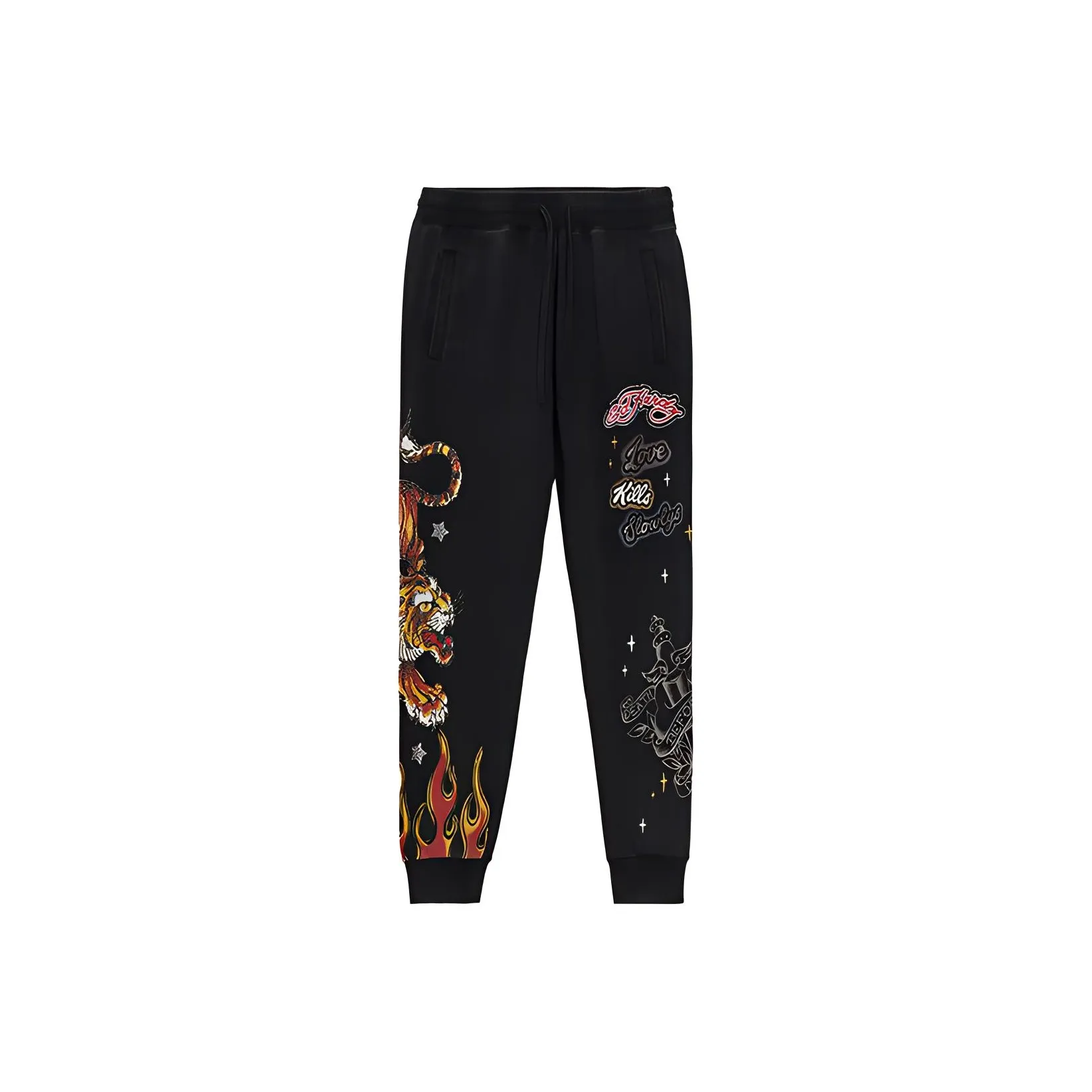 Ed Hardy SS24 Повседневные брюки Мужские Черные