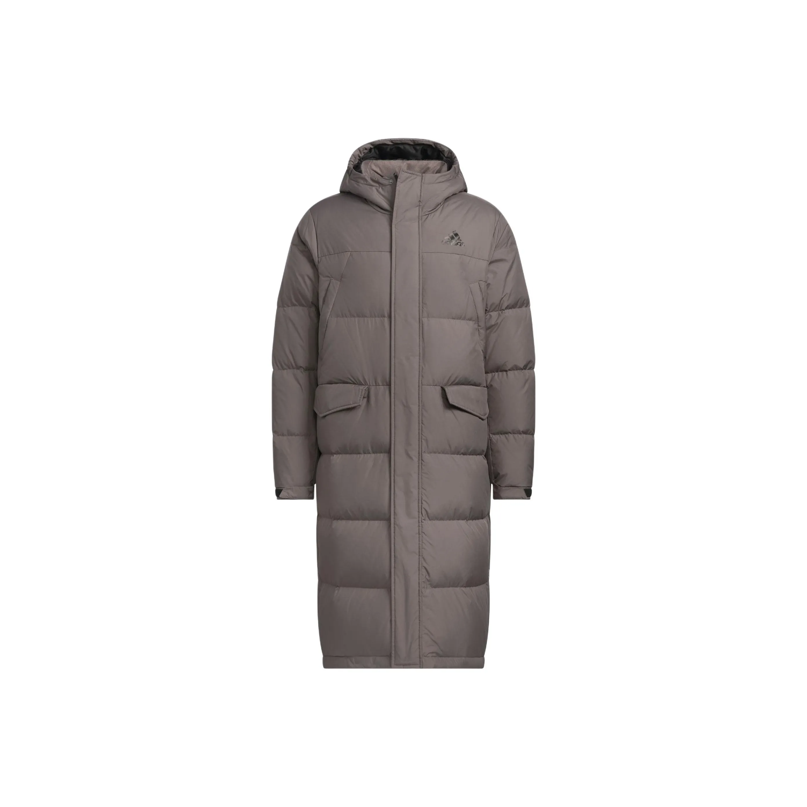 Adidas LONG DOWN Куртки Пальто Унисекс Угольный Серый