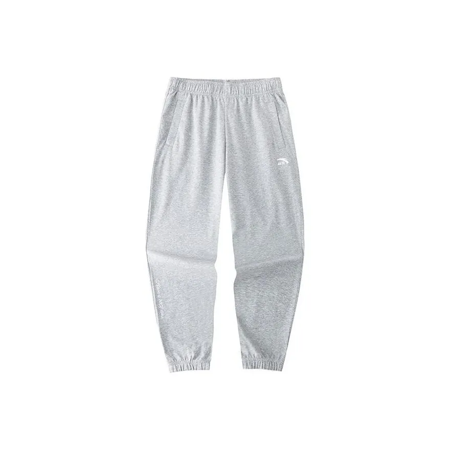 ANTA Life Collection Вязаные тренировочные брюки мужские серый фотиния серый