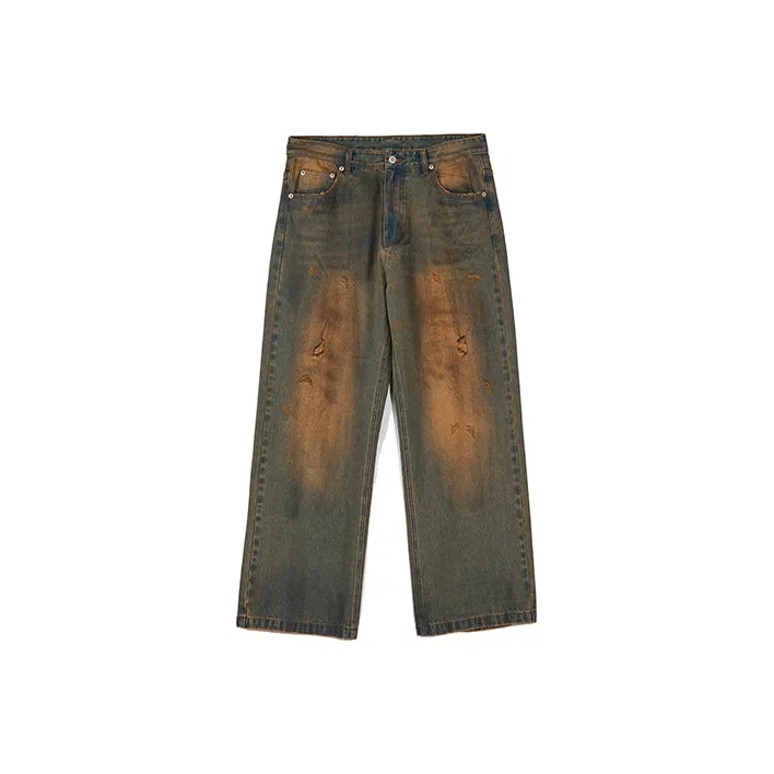 ROARINGWILD ARCH Jeans Unisex Vintage Yellow
