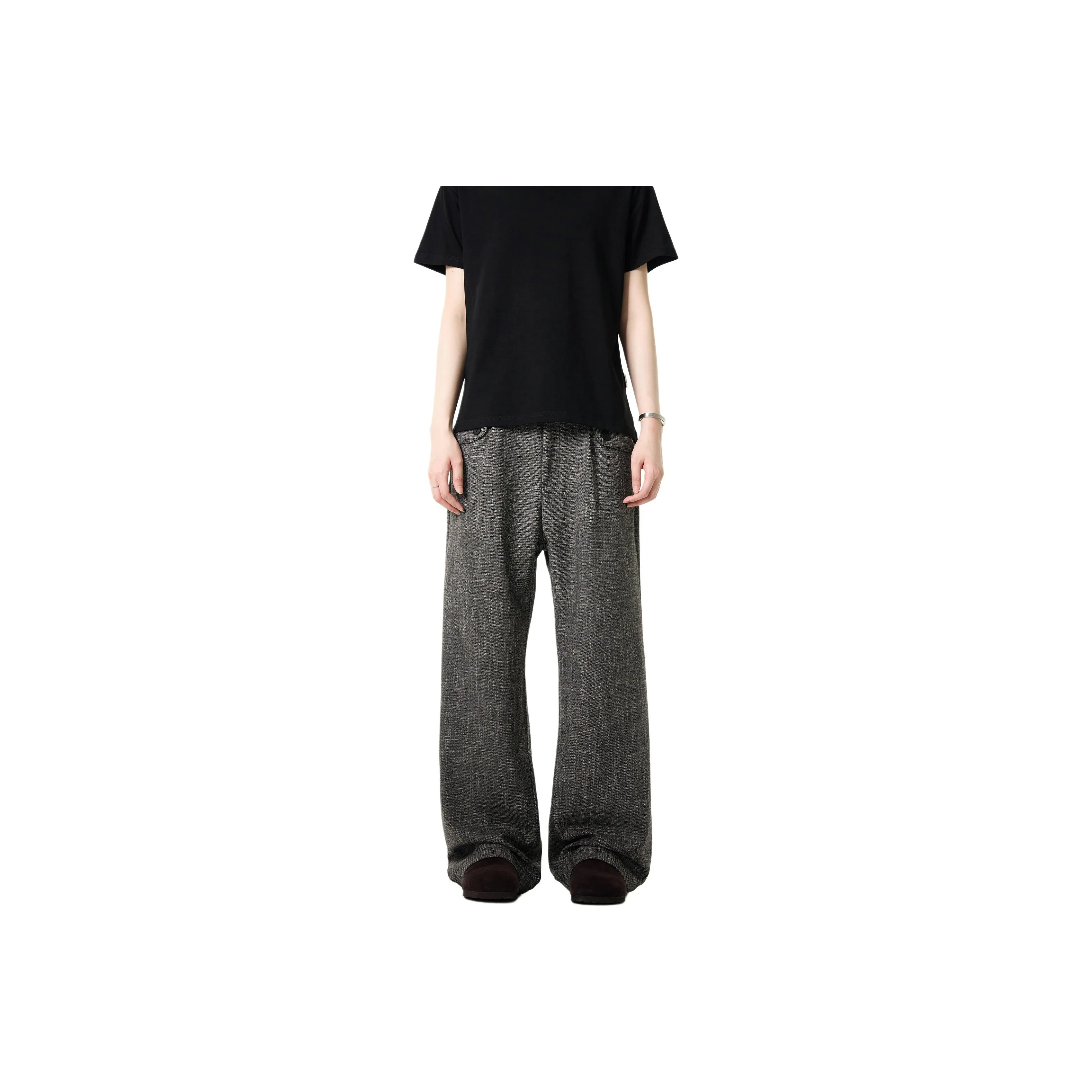 MAD WITCH Повседневные брюки Унисекс Темно-серый