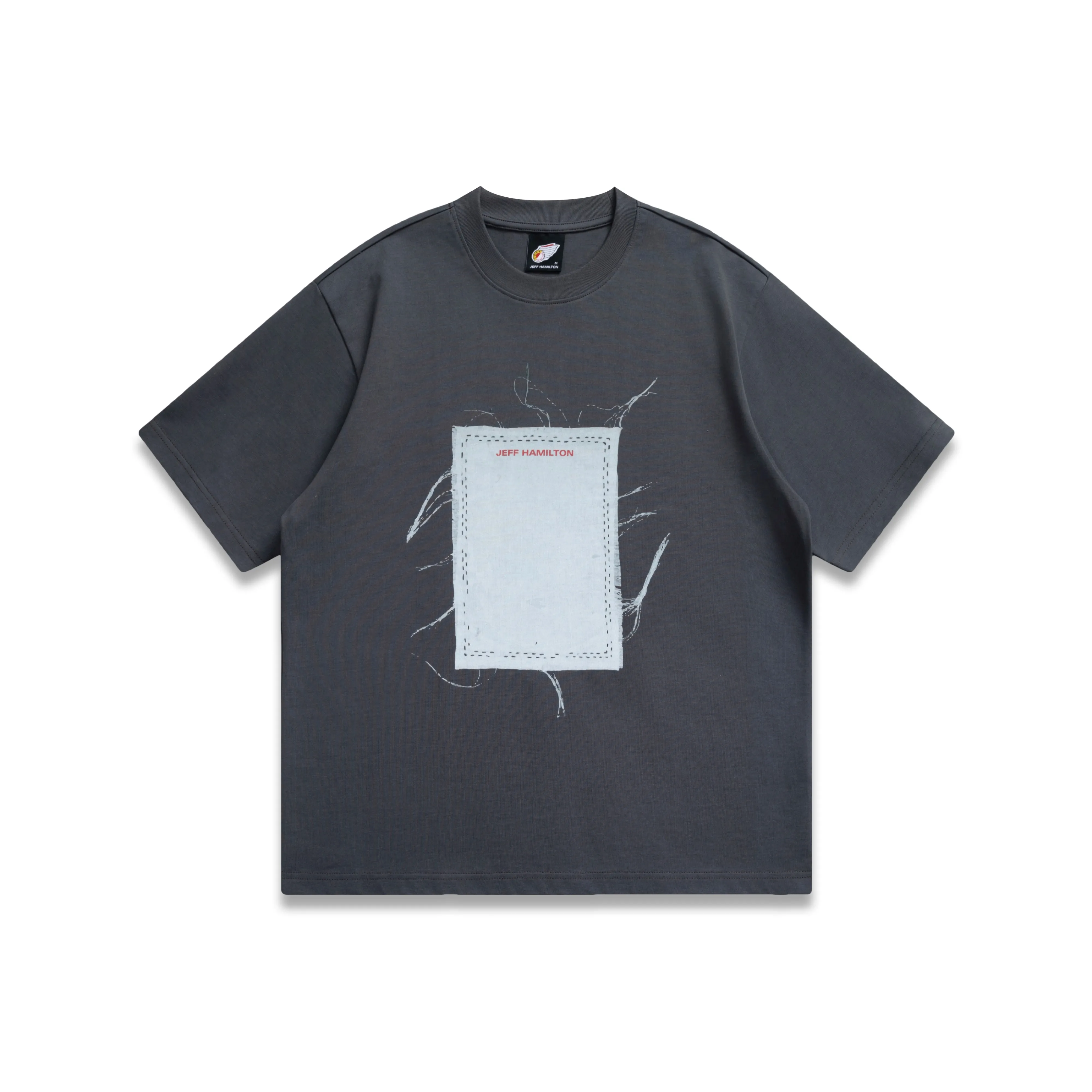 JEFF HAMILTON Темно-серая унисекс футболка