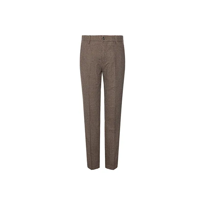 LIU·JO UOMO Suit Trousers Men's Coffee Plaid