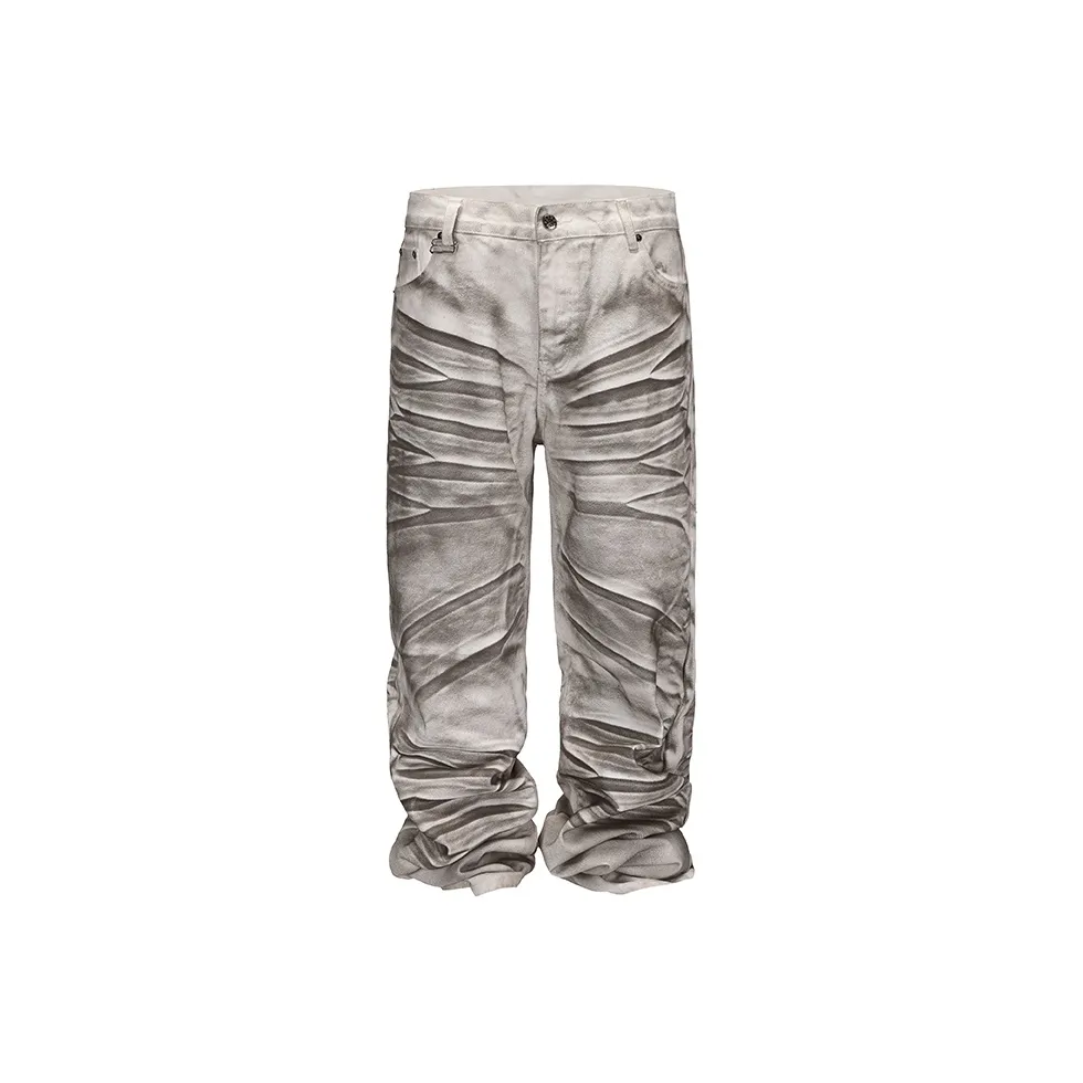 BLACK8 Mula Over Billionaire Jeans Unisex White