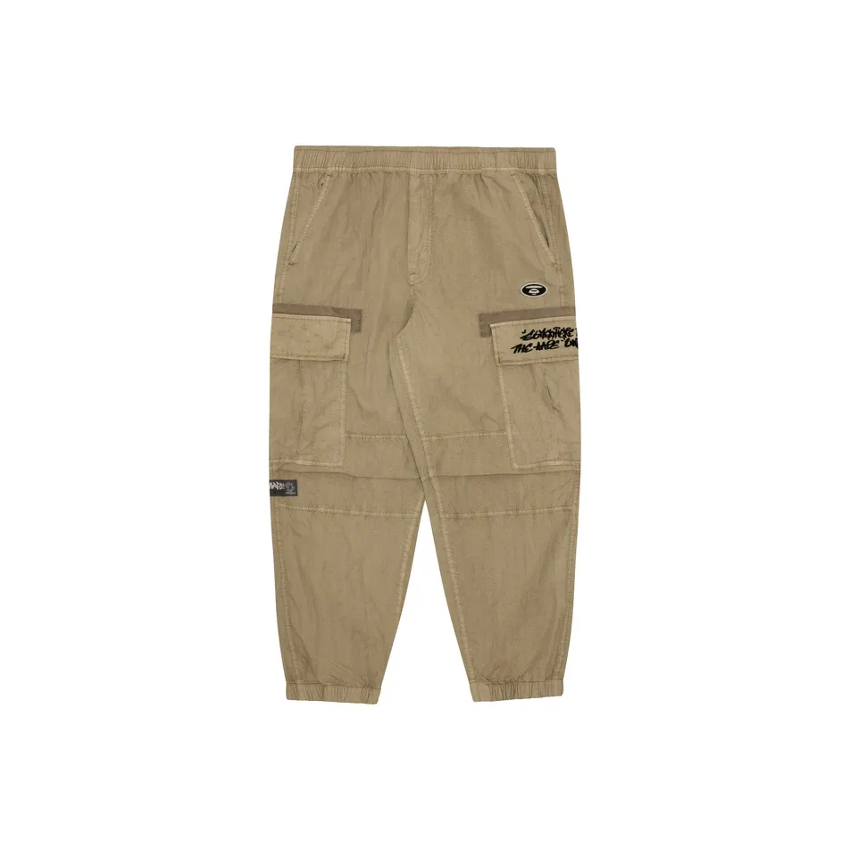 Aape By *A Bathing APE® Logo appliqué Tapered Cargo Trousers