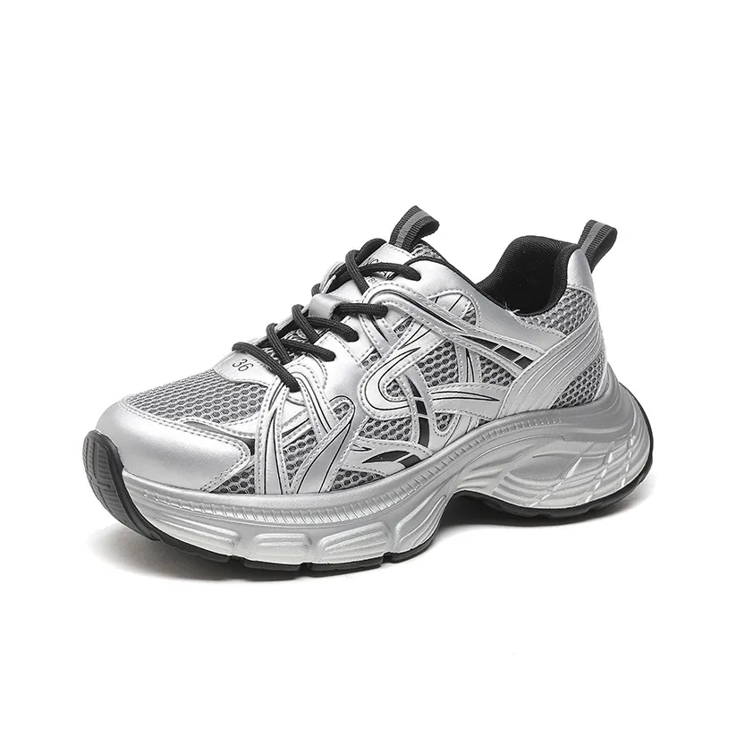 SENJIALUO Покрытие Баланс Поддержка Устойчивость к истиранию Низ Резистентный Низ Низкий Топ Толстоподошвенные кроссовки Женские