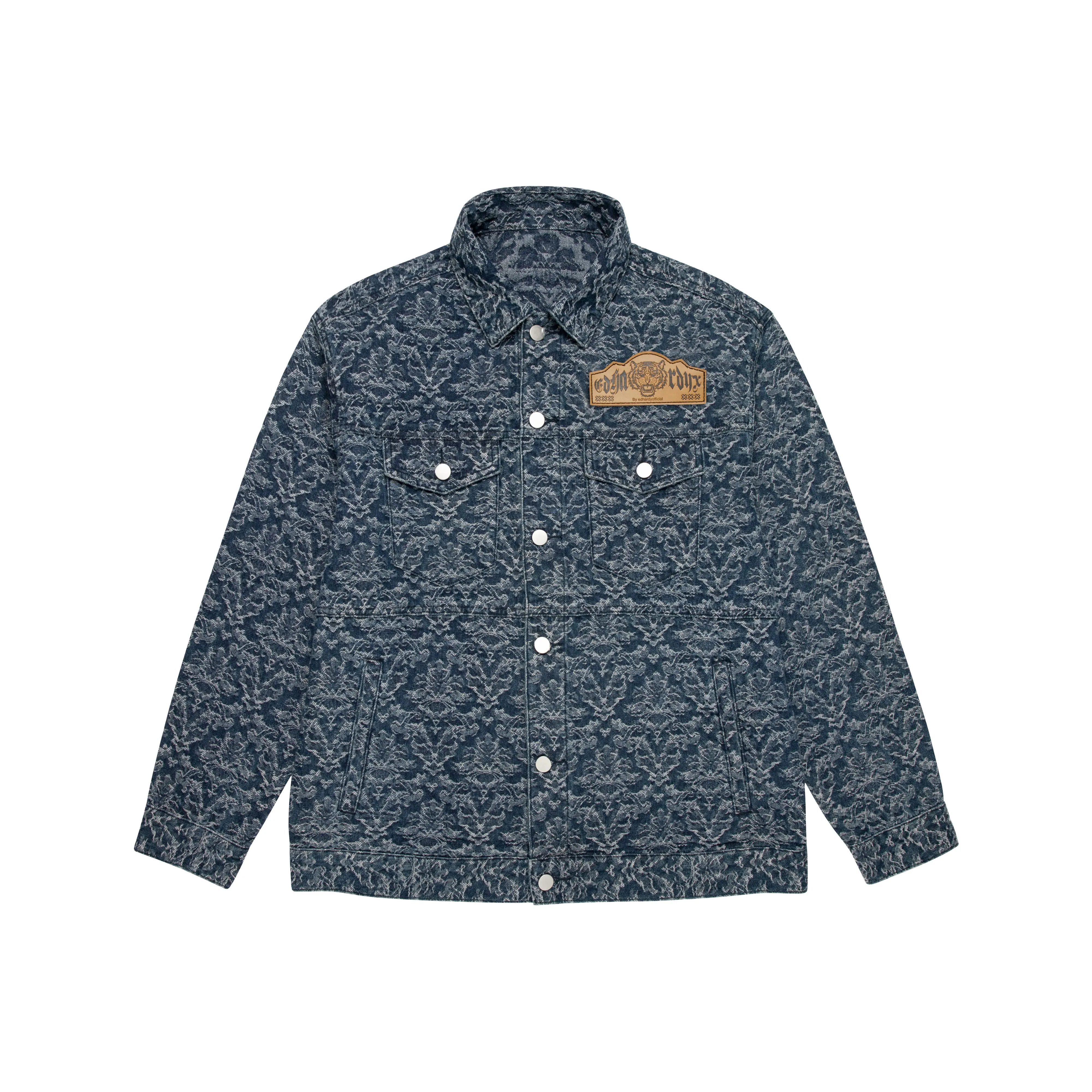 ED HARDY X Jackets Coats Unisex Dark Denim Blue Color