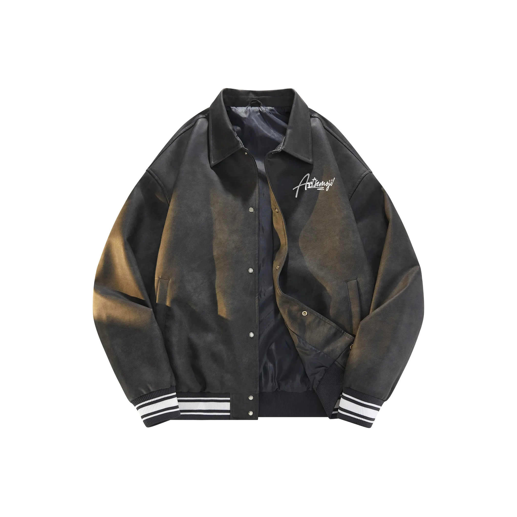 Emoji Унисекс Кожаные Куртки