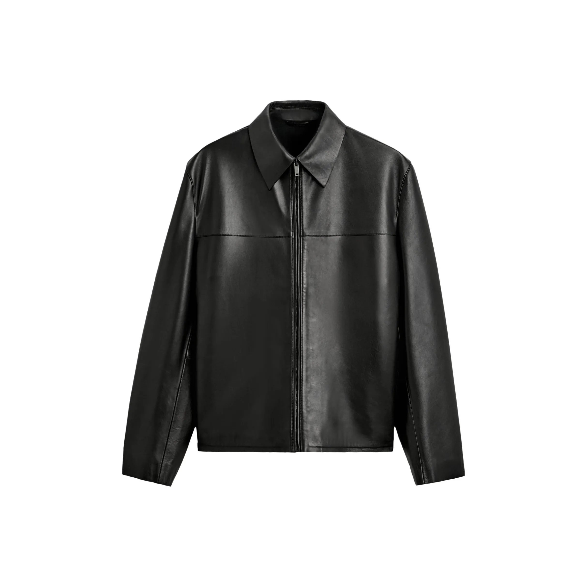 ZARA Leather Jacket Men's Black