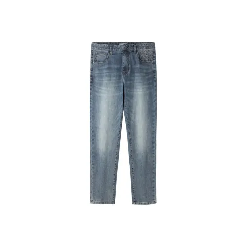 HLA Голубо-серый DENIM GRADIENT Средний 73 Мужские Джинсы