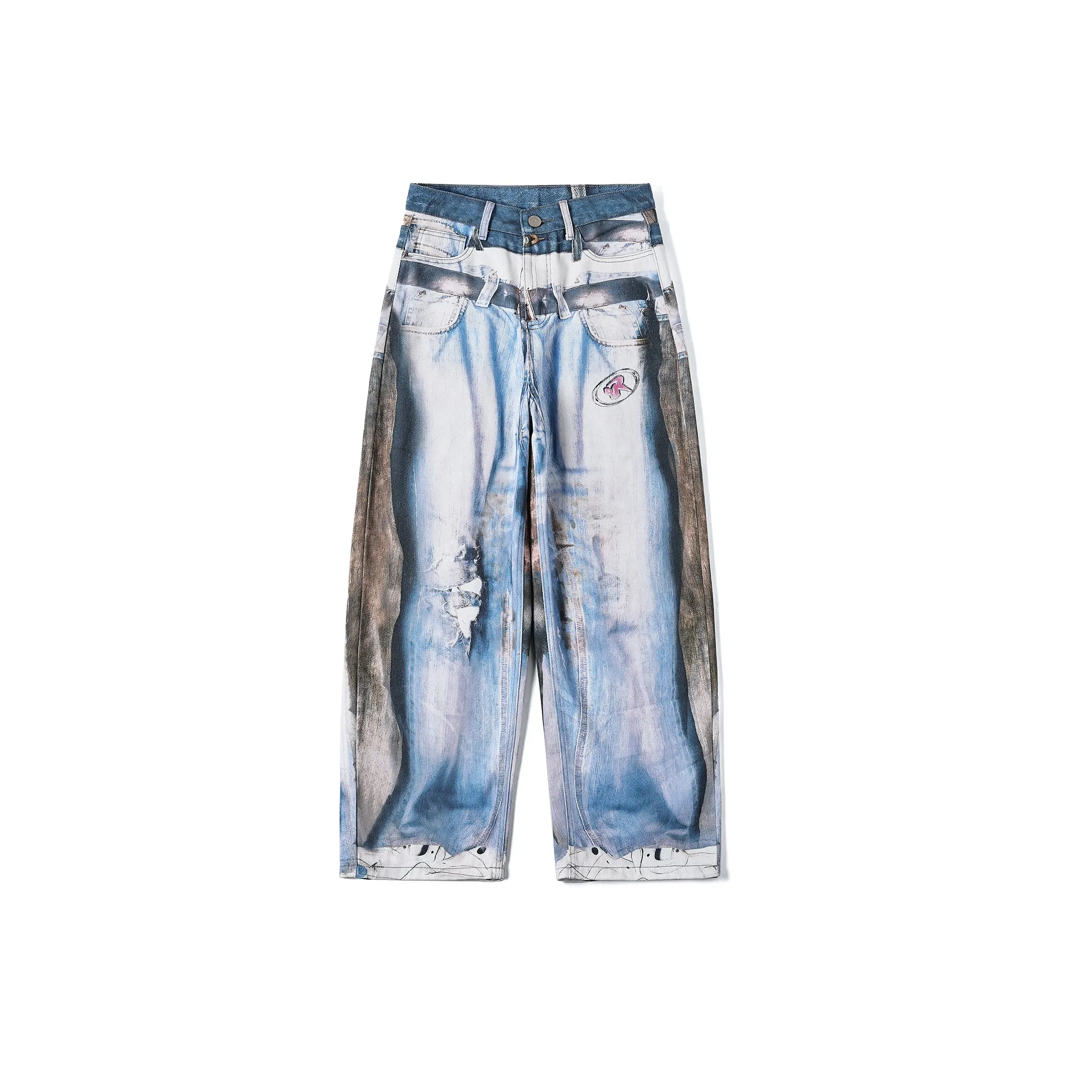 GEOFFREY B. SMALL Джинсы Унисекс Синий