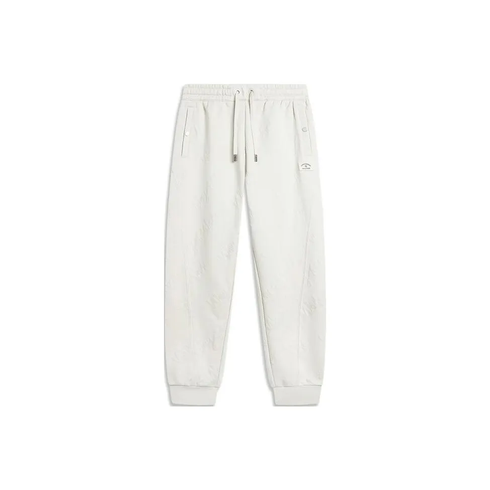 LINING Вязаные тренировочные брюки мужские серебристый березовый серый