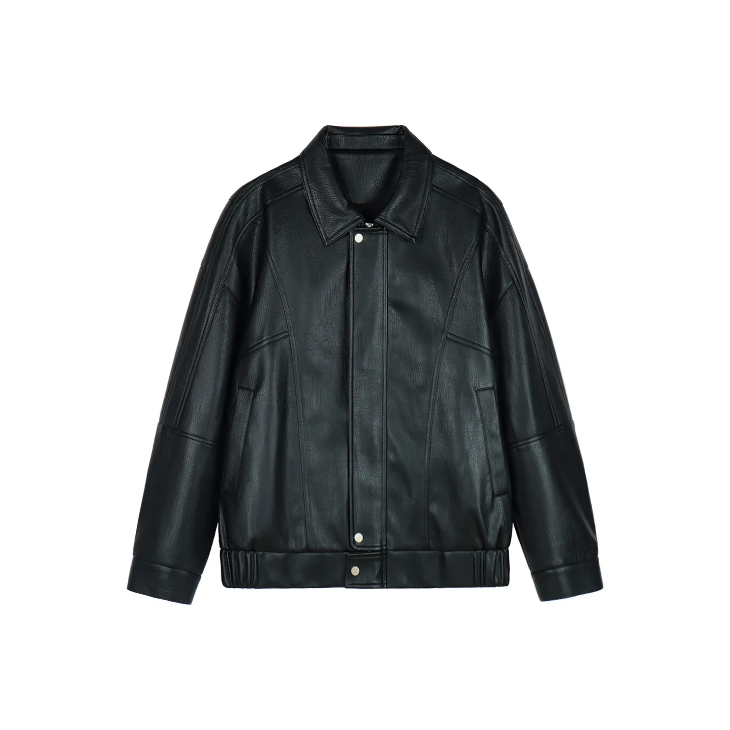 WILD LEADER Кожа Куртка Унисекс Пыльно-Серый