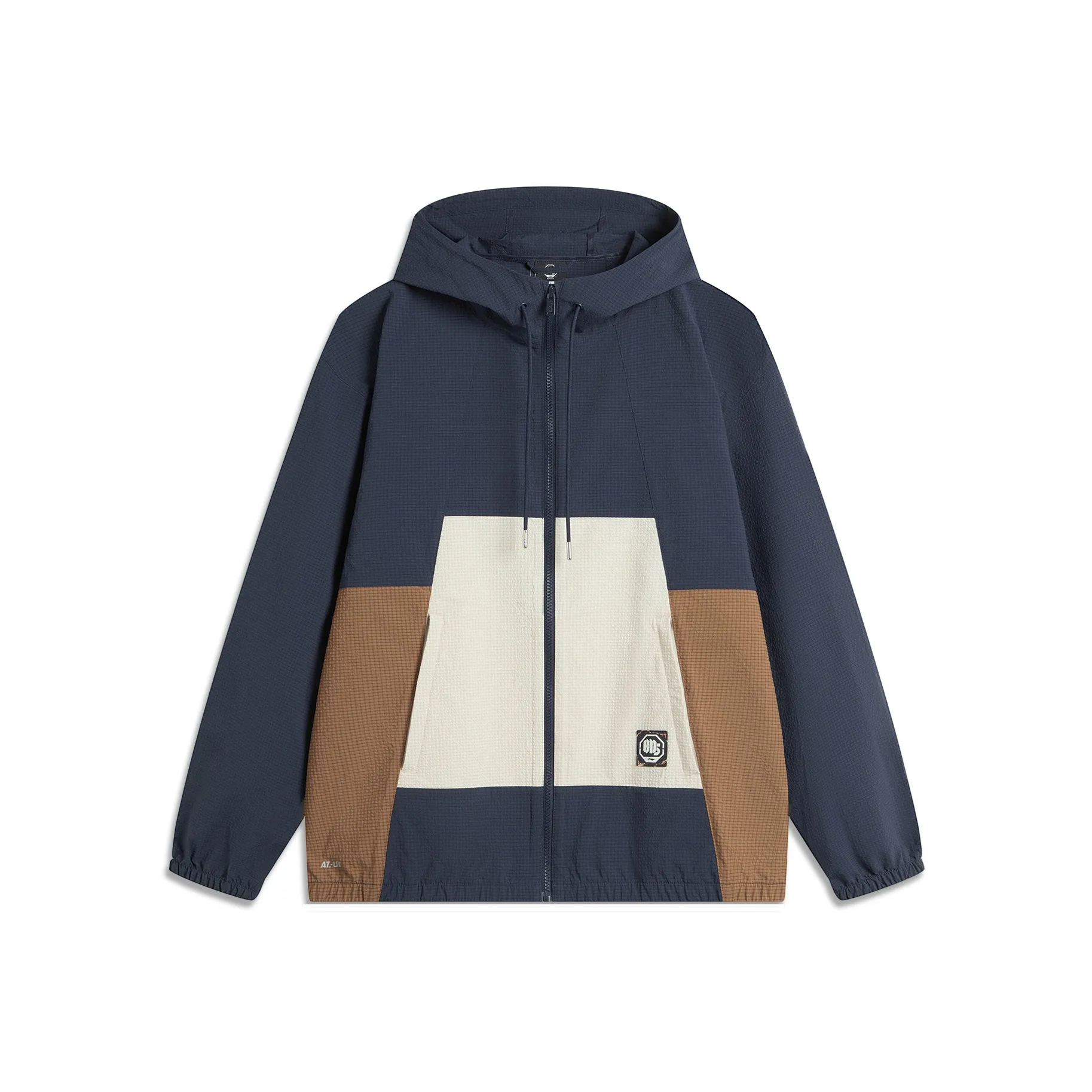 LiNing Sun Protection Clothing Men's Dark Marine Blue/Oat Gray/Brown