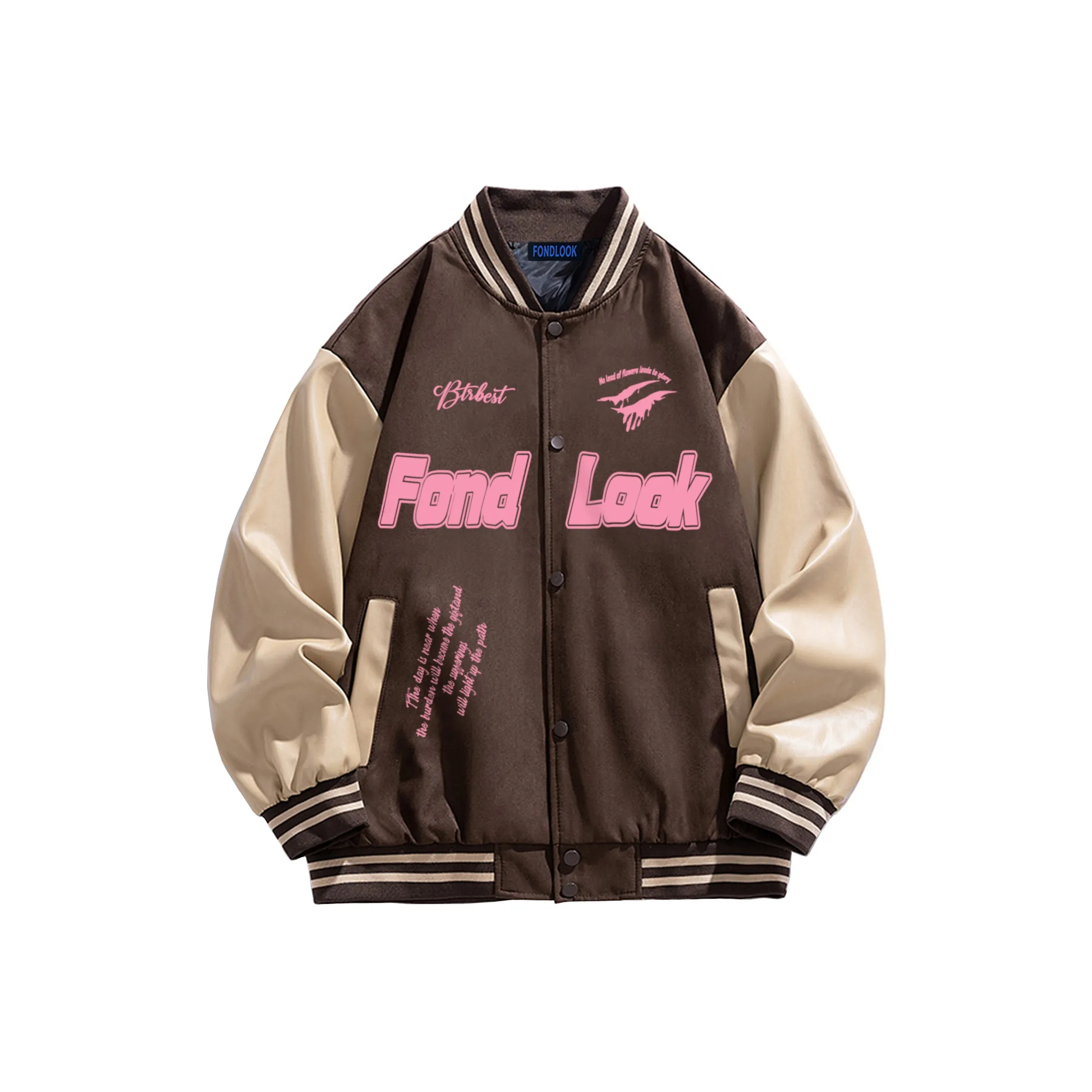 FONDLOOK Бейсбольная куртка Унисекс
