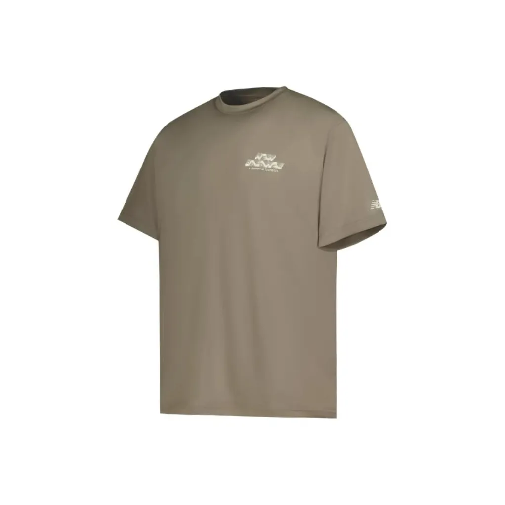 New Balance T-Shirt Мужской Темно-зеленый