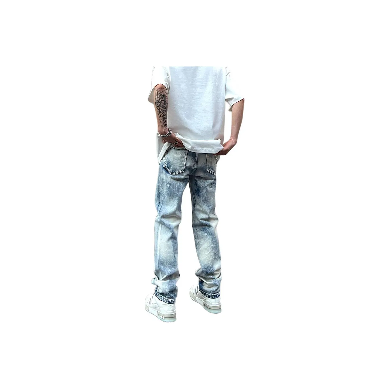 Wednesday's Girl Curve Svarta skinny sandals jeans med hög midja