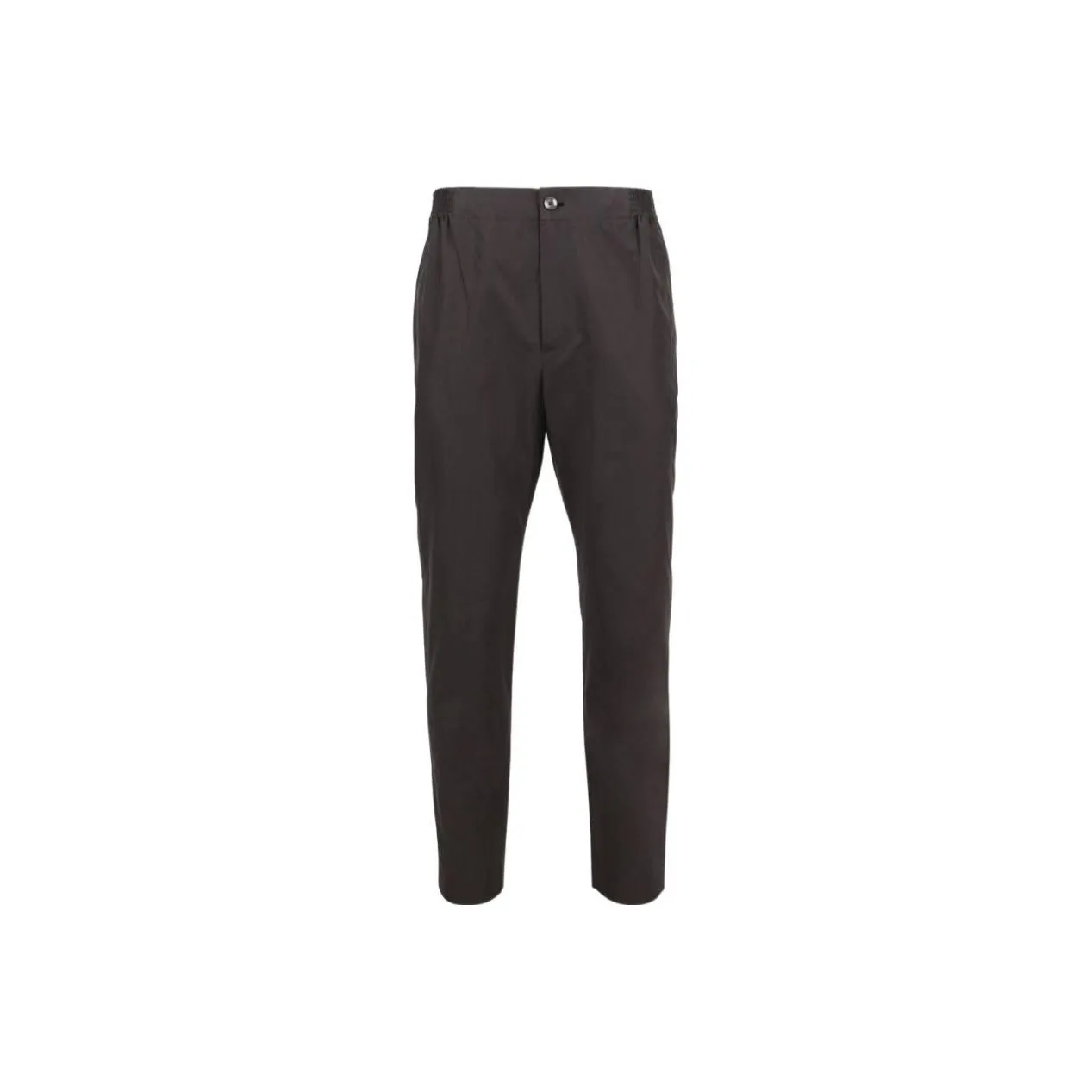 GUCCI Men's Label Cotton Poplin Trousers Black