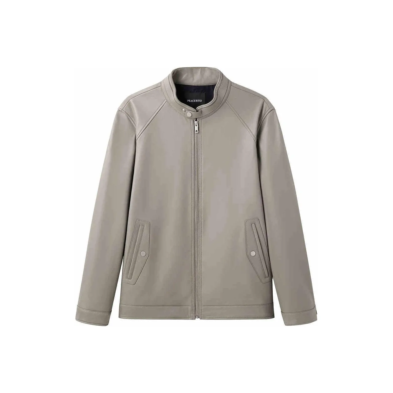 PEACEBIRD MEN Кожа Куртка Мужская Subdued Аква Зеленый