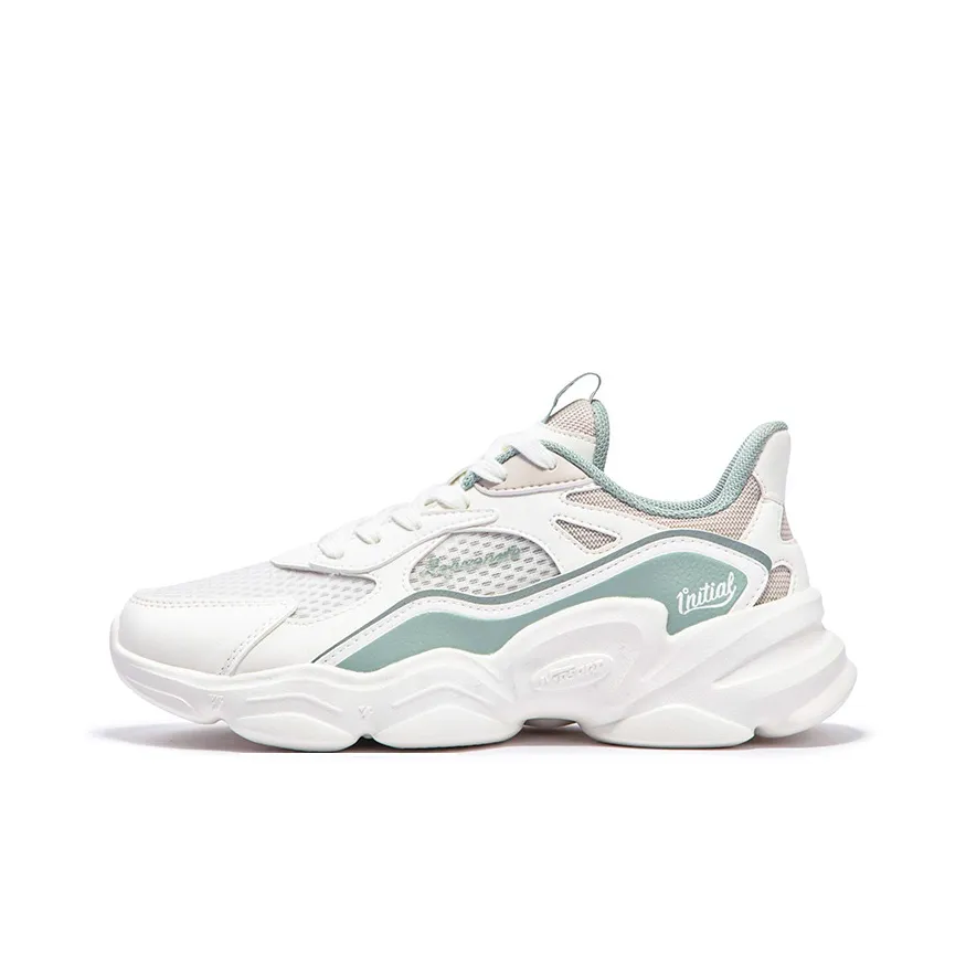 361° Амортизация Дышащий Поддерживающий Низкий Топ Casual Женский Перо Белый Свет Дымчатый Зеленый