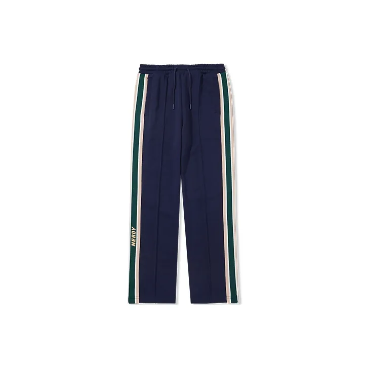 NERDY FW22 Повседневные брюки Унисекс Темно-синий