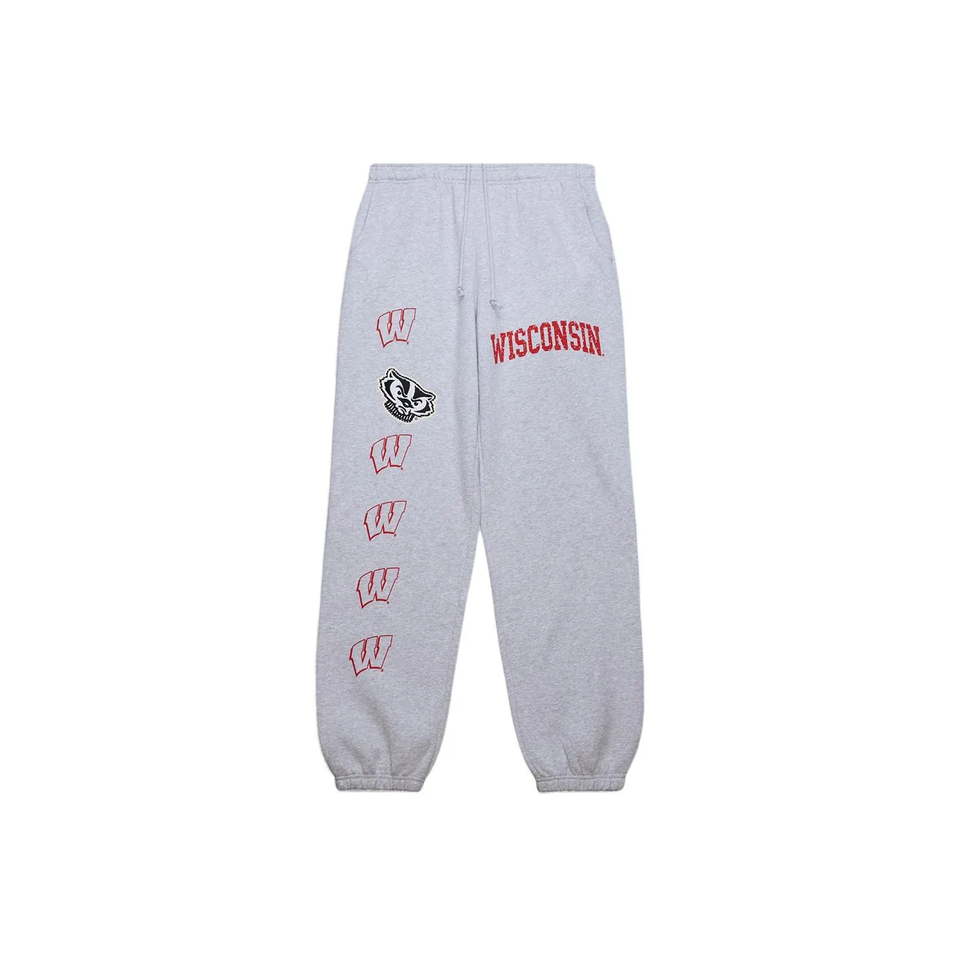 Travis Scott X Mitchell Ness Вязаные спортивные штаны унисекс серые