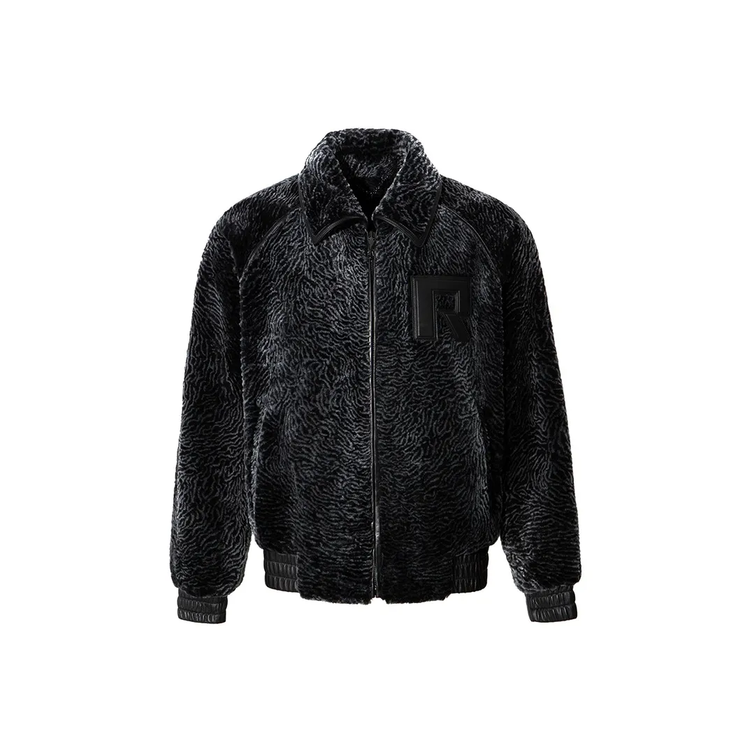 RARE Leather Jacket & Fur Coats Men's Black Gray