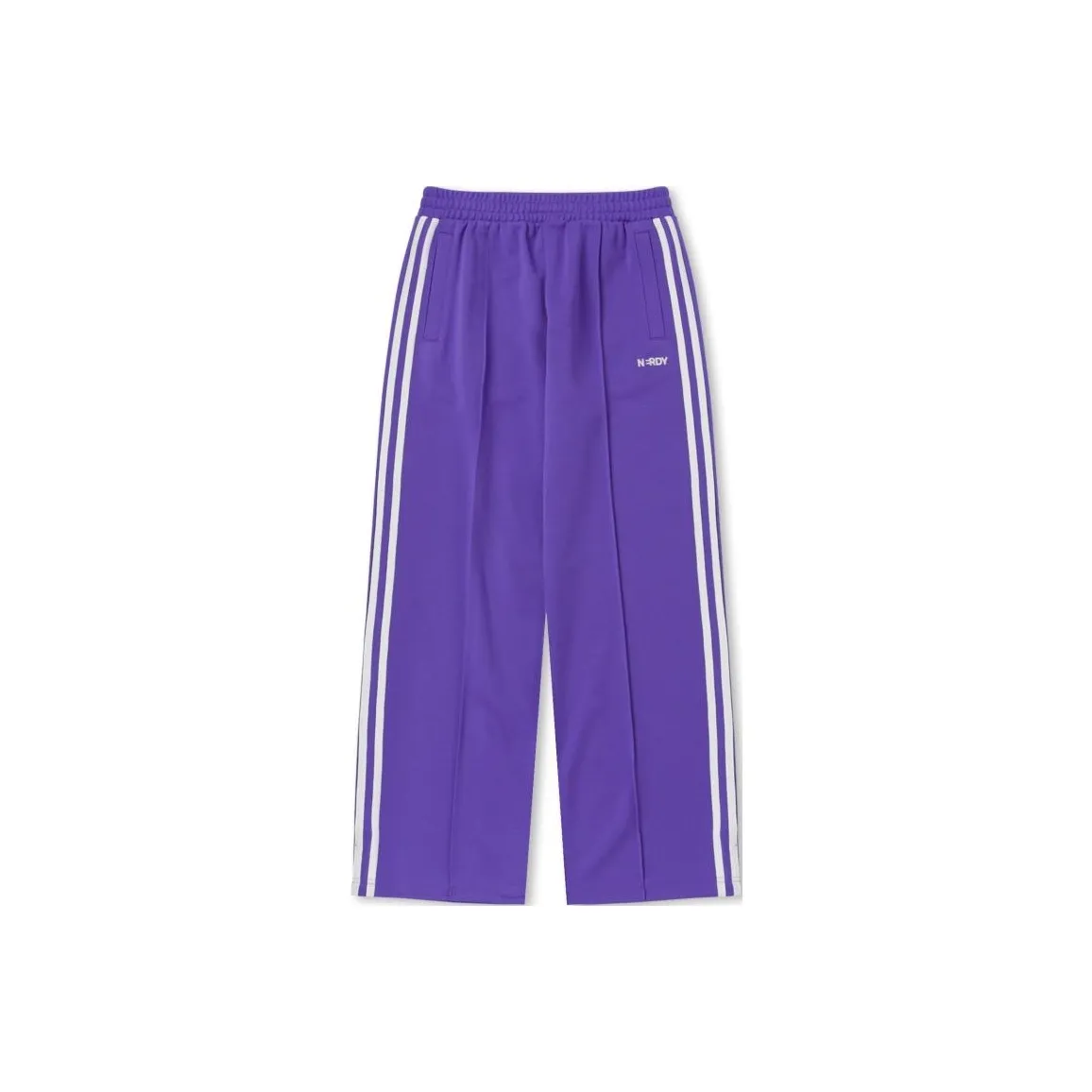 NERDY Mid Rise Straight Fit Knitted Sweatpants Men's Purple