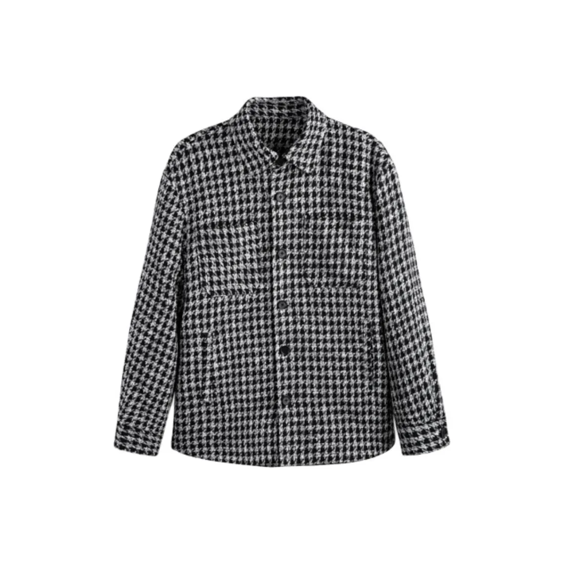 GXG Куртка Мужская Черный Белый Гусиная лапка