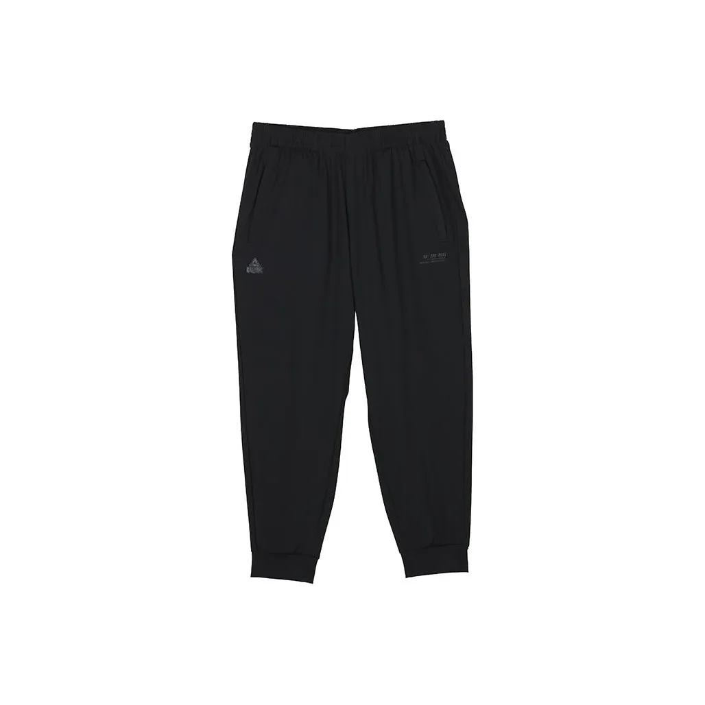 PEAK Вязаные тренировочные брюки мужские черные