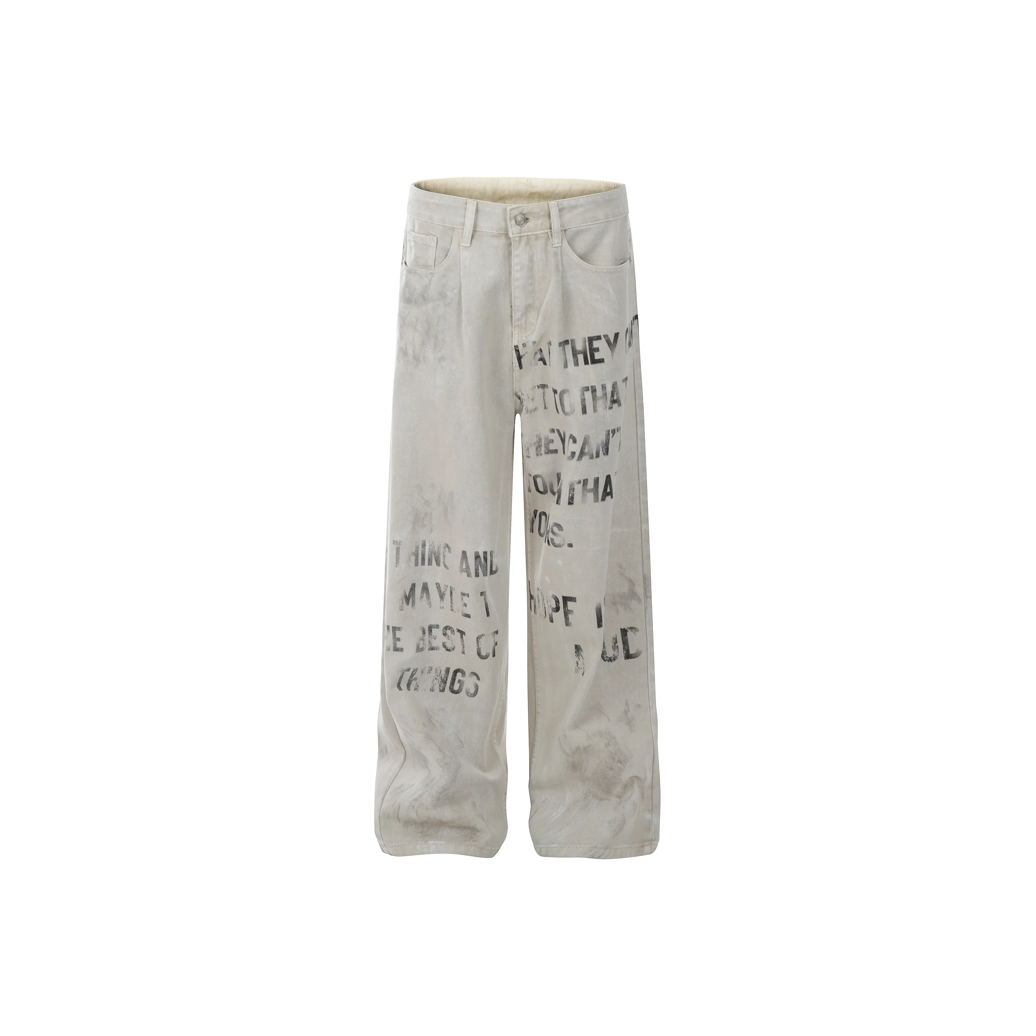 GBXM Jeans Unisex White