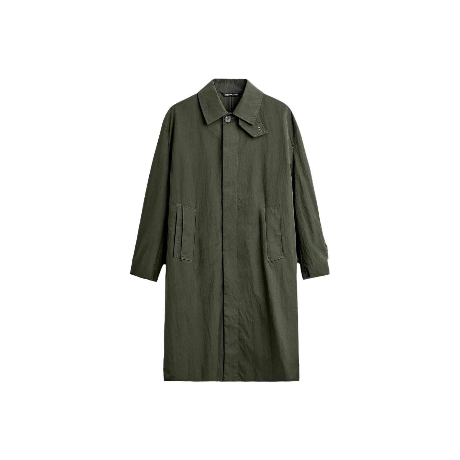 ZARA Trench Coats Men's Khaki
