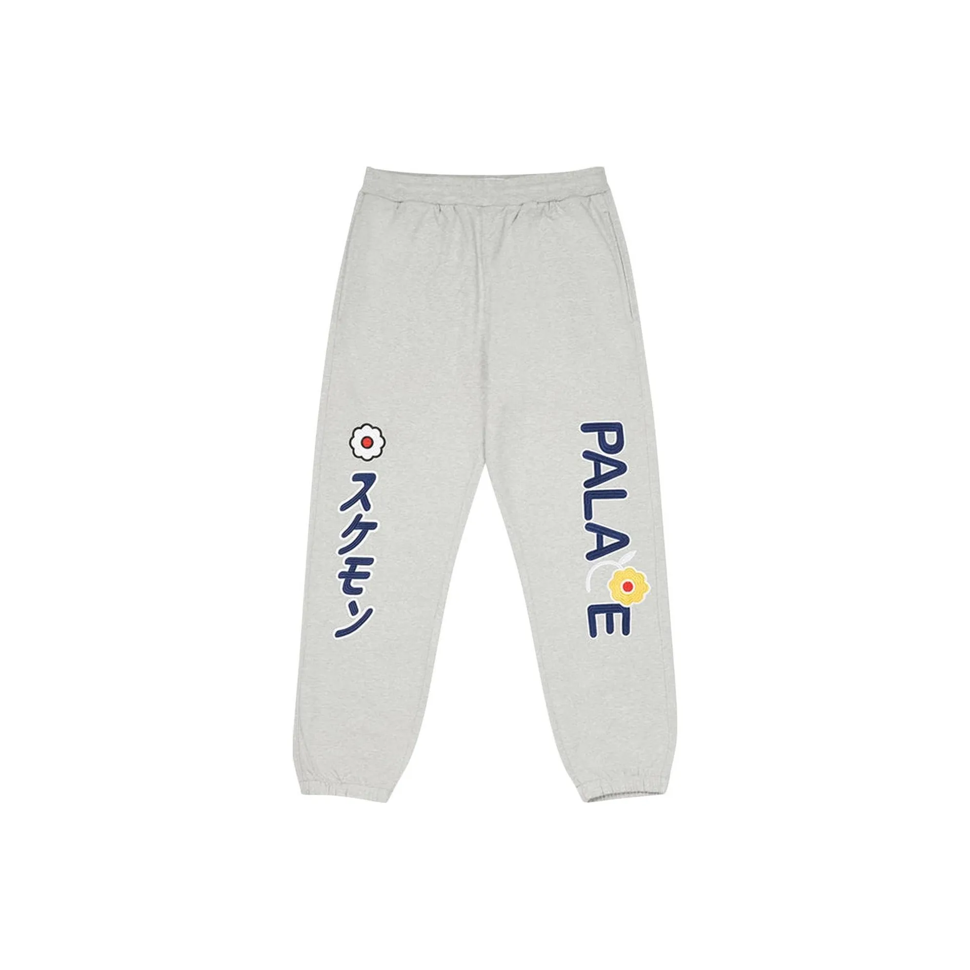 PALACE Gray Men's Knitted Training Pants PALACE Серые Мужские Вязаные Спортивные Штаны