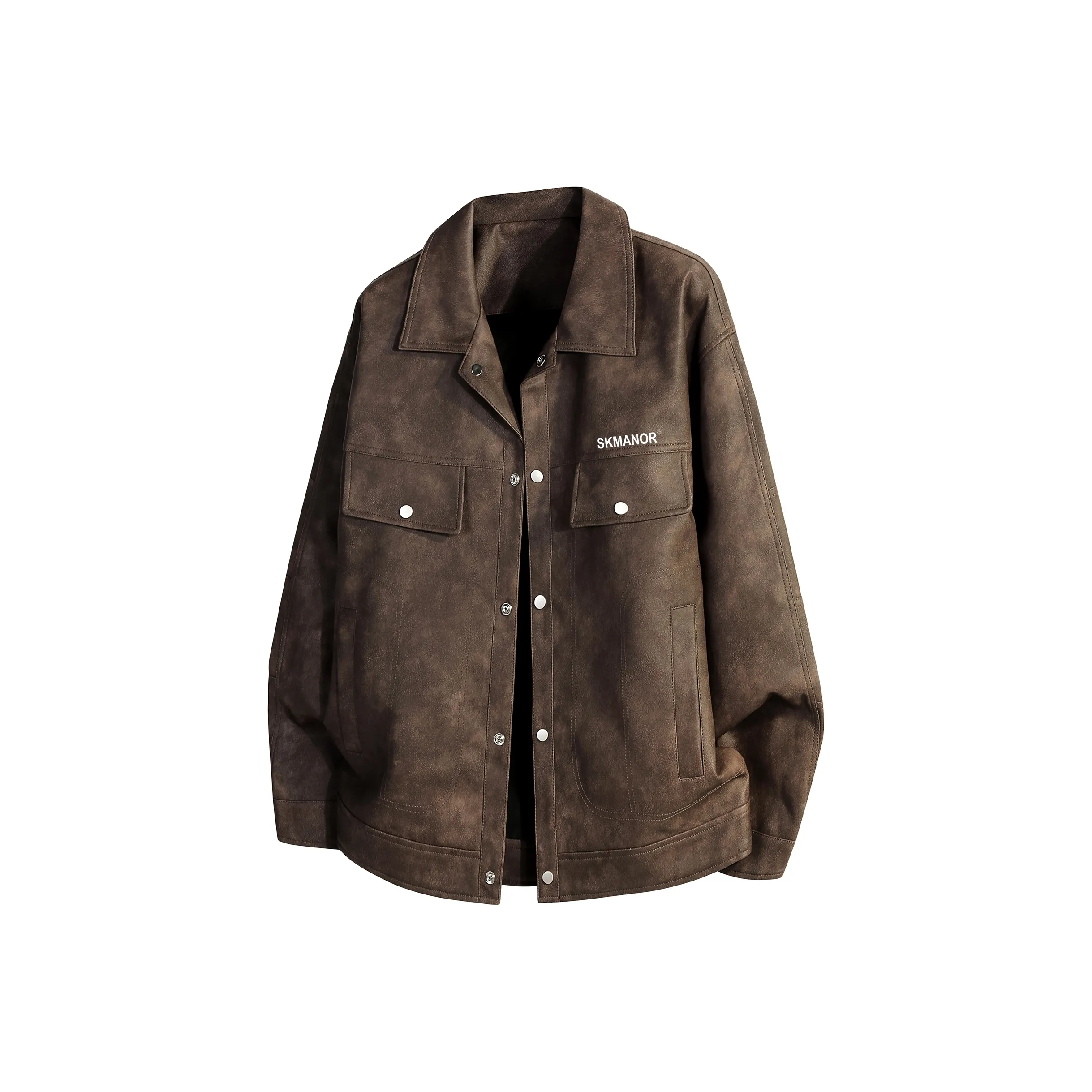 S.k. Manor Hill Кожа Куртка Унисекс