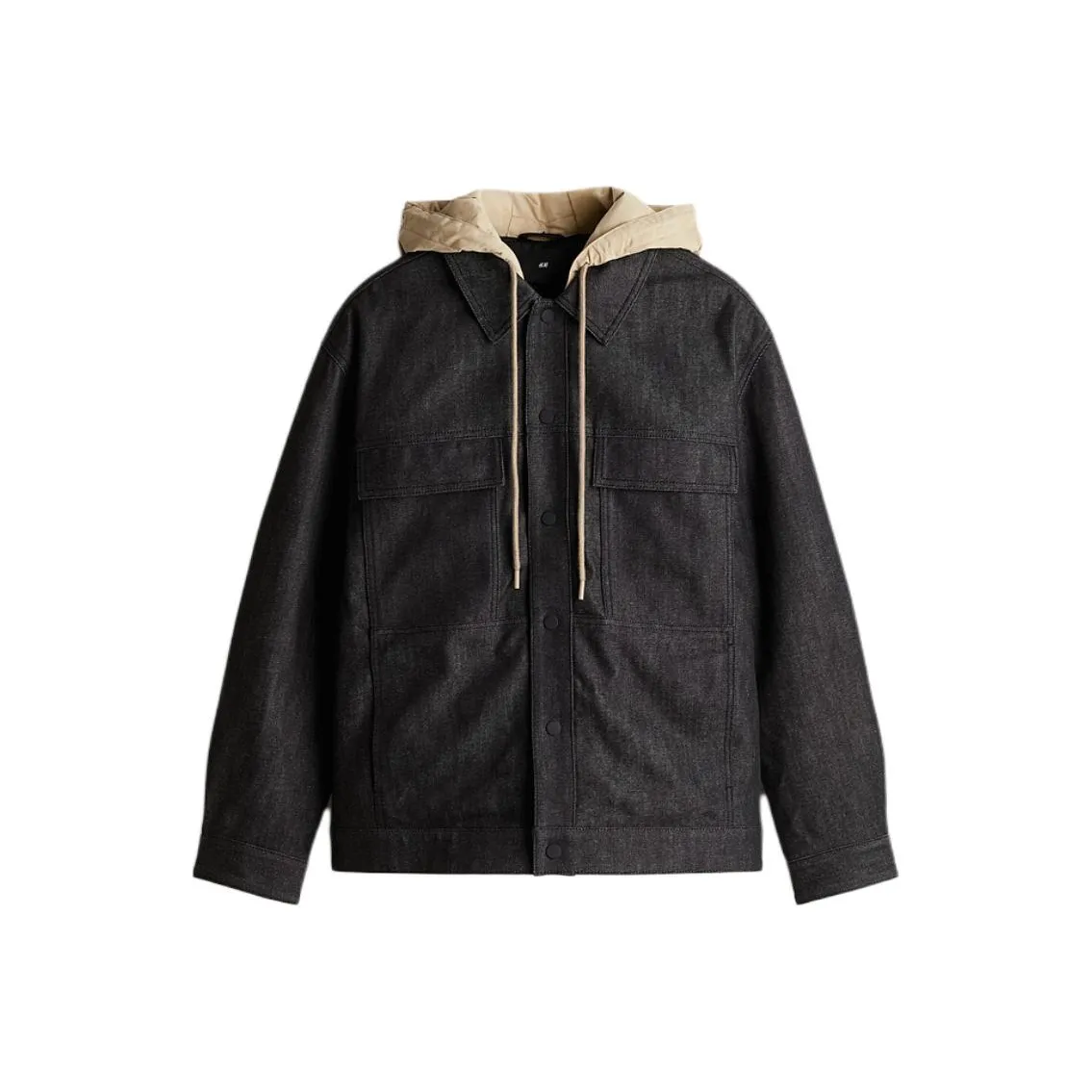H&M New Year Puffer Jackets Men's Blue Gray