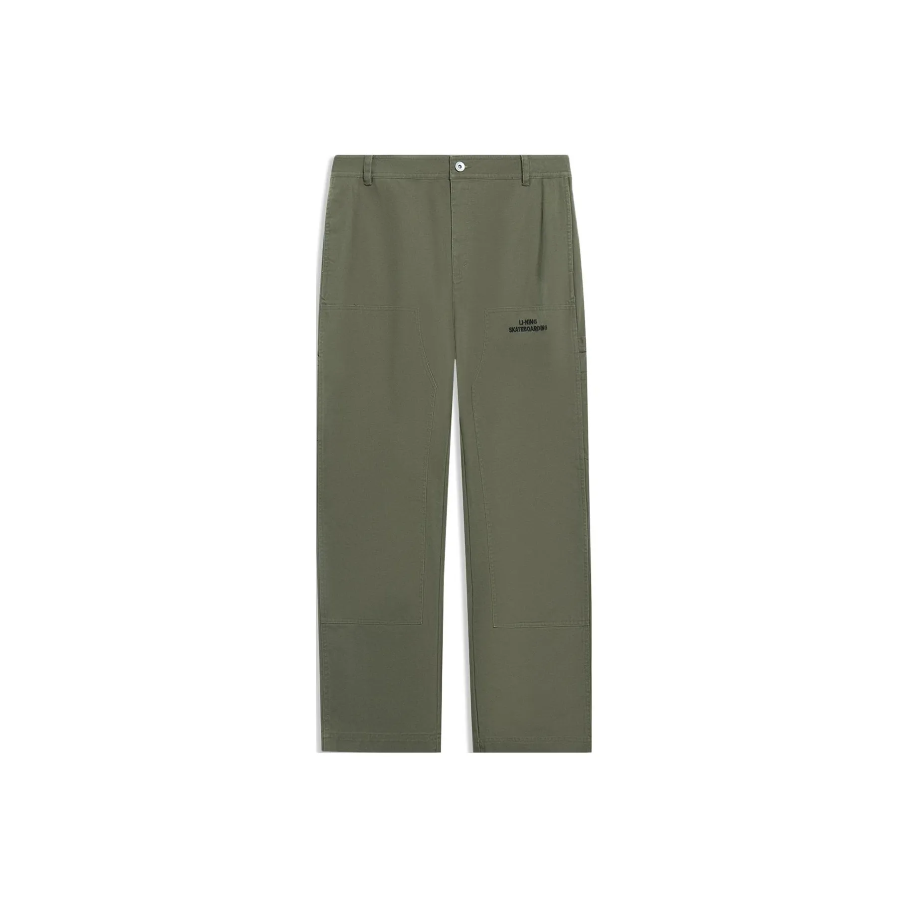LINING Скейтборд Повседневные брюки Мужские Армейский зеленый