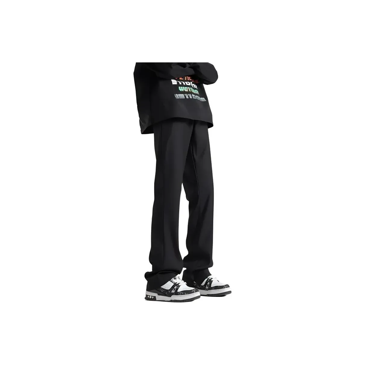 Kids embroidered-logo long-sleeved polo shirt Bianco