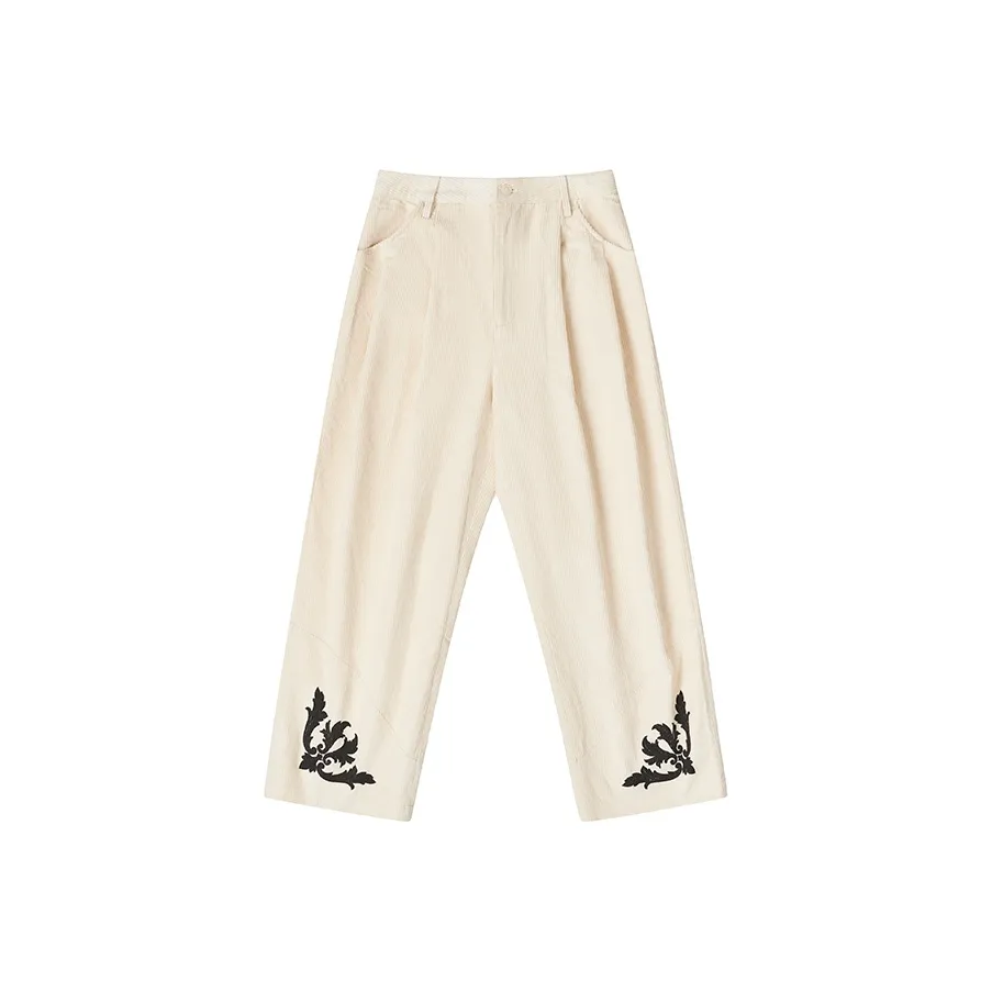 EMPTY REFERENCE Casual Pants Unisex Beige