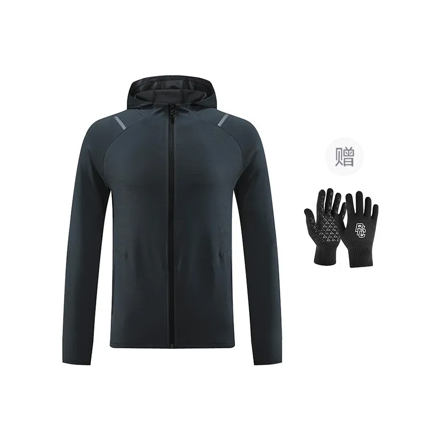 BKCXZICE Training Fitness Clothing Sweatshirt Coat Windproof Warm hoodie womens Zip Up Jackets Men's