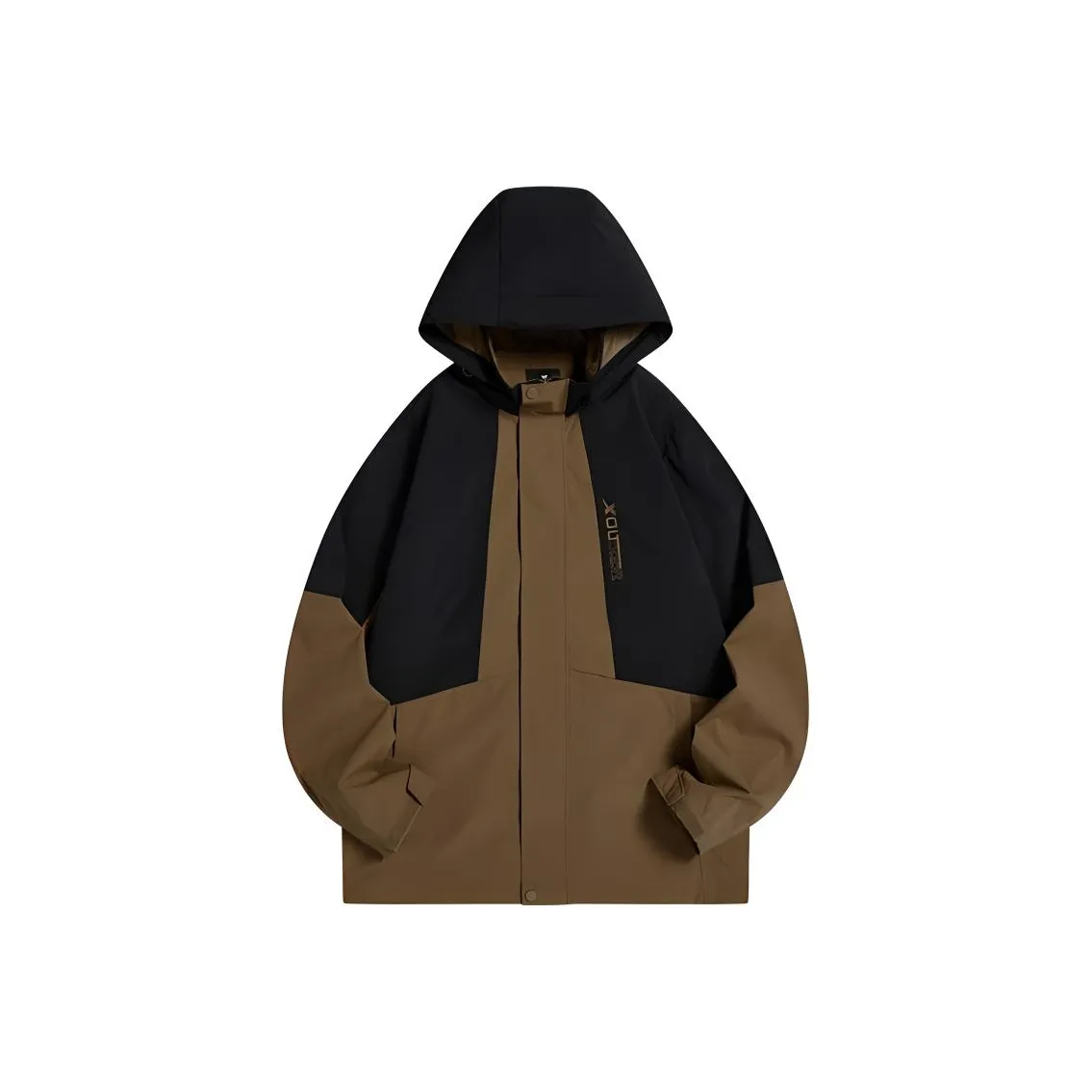 XTEP Trench Coat Men's Suede Brown/Jet Black