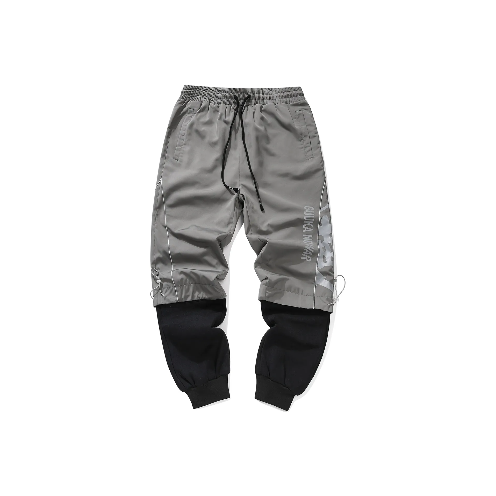 Guuka Повседневные брюки Мужские Средне-серые