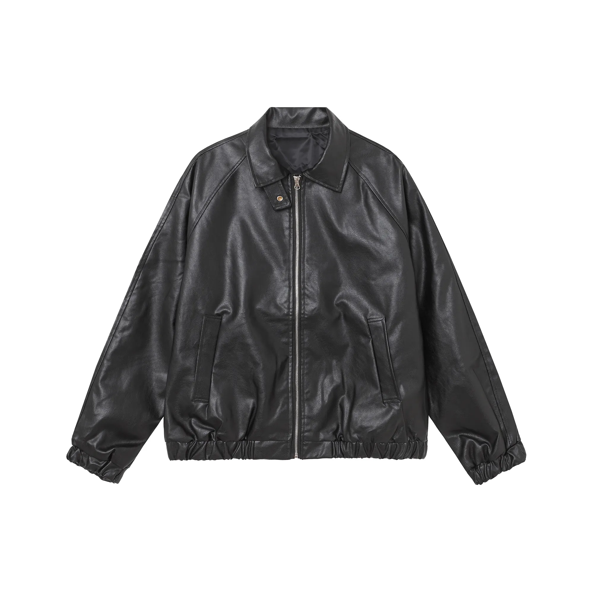 Michael Rock Leather Jacket Men's Black