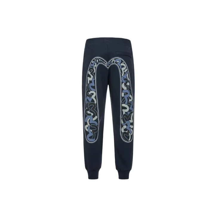 EVISU Casual Pants Men's Navy Blue
