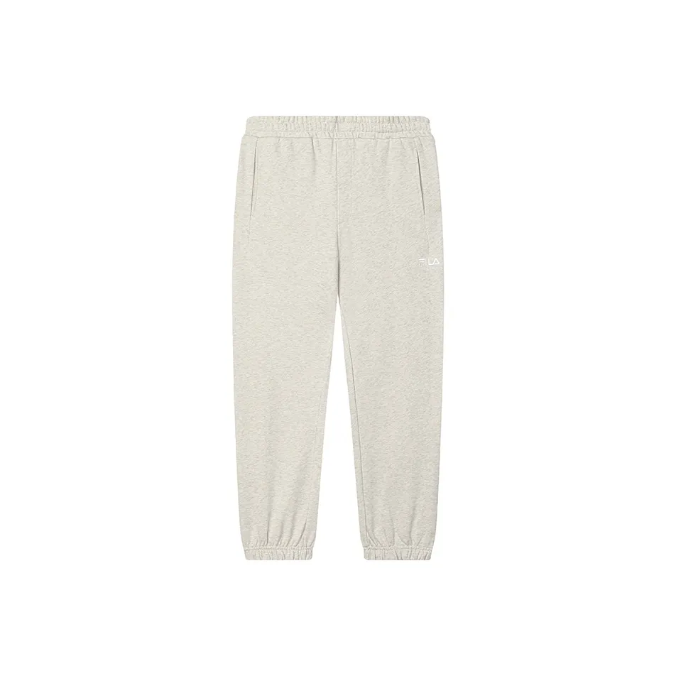 FILA Knitted Sports Pants Men's Light Khaki Heather Gray