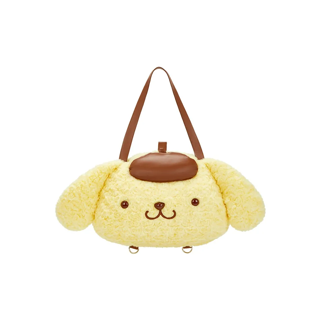 Sanrio Розовый Бархат Ручная Сумка на Плечо Унисекс Pompompurin