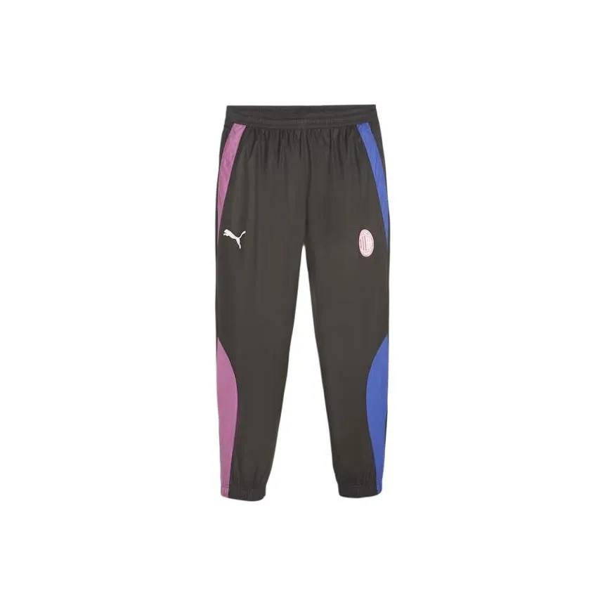 PUMA AC Milan Football Prematch Casual Pants Men's Black