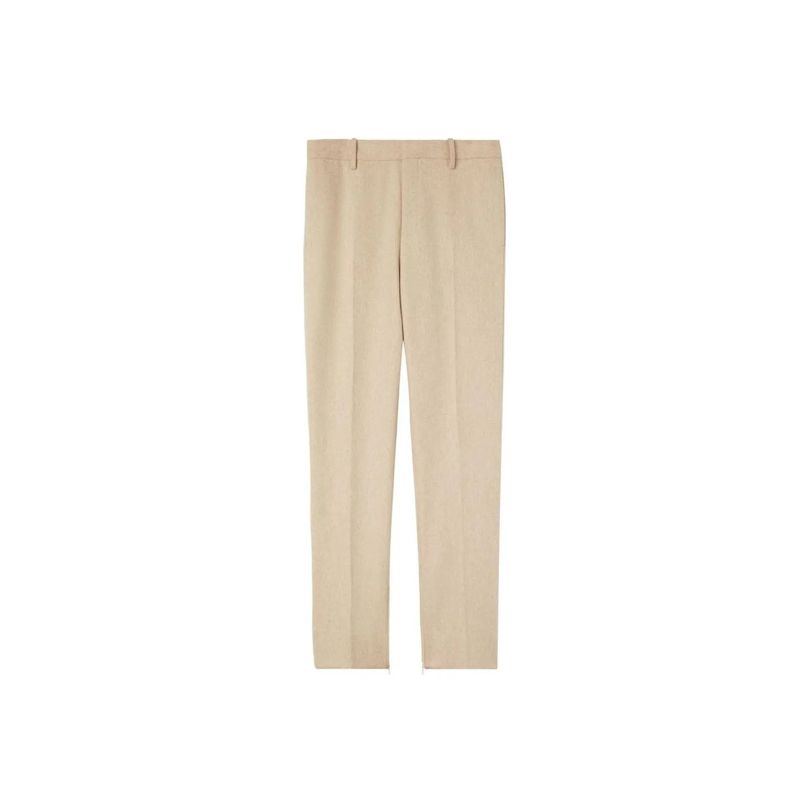 OFF WHITE Tag Wool Slim Zip Pant 'Beige'