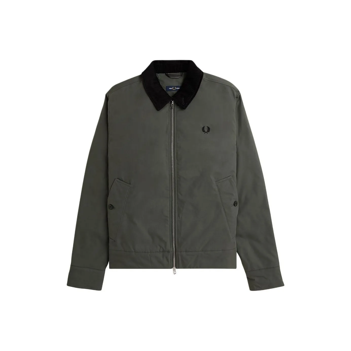 FRED PERRY Logo embroidered Zip up Bomber Jacket