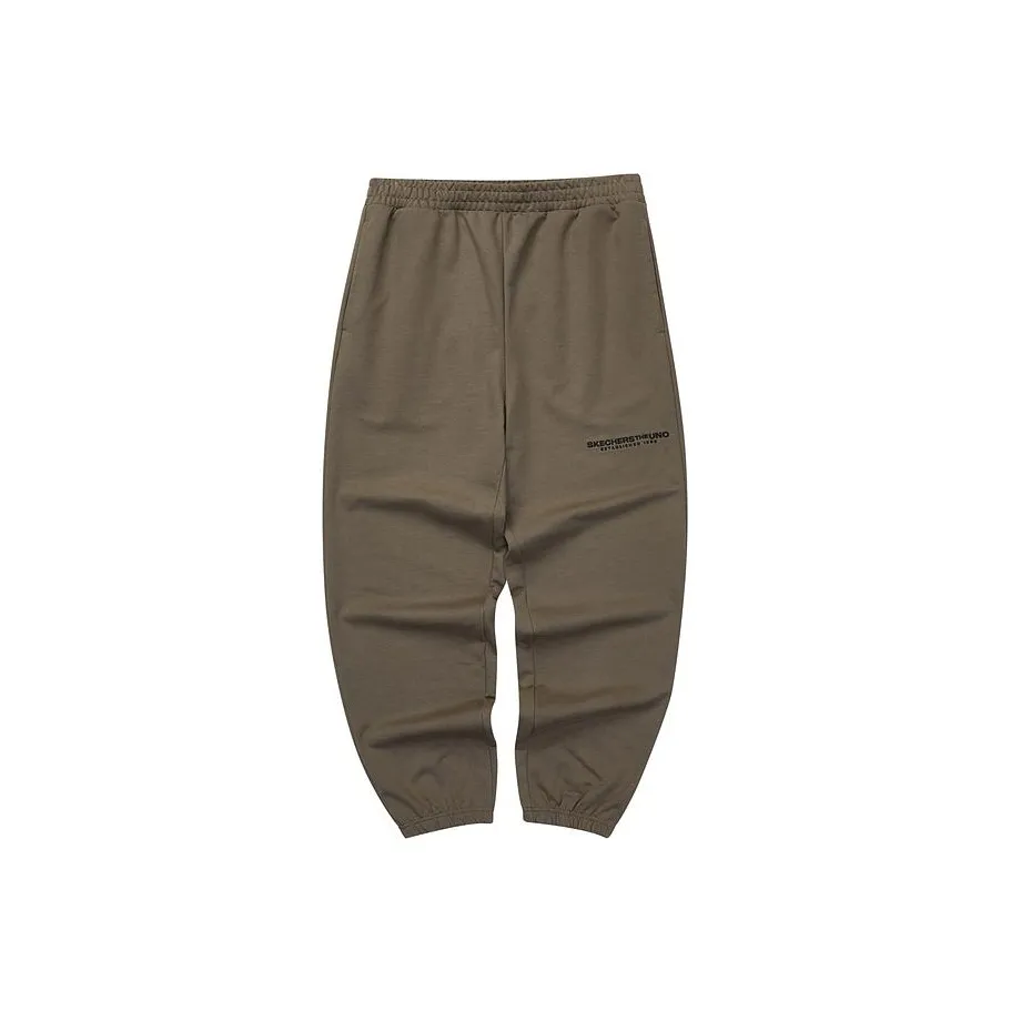 Skechers Вязаные Тренировочные Брюки Мужские Шоколад Чип Цвет