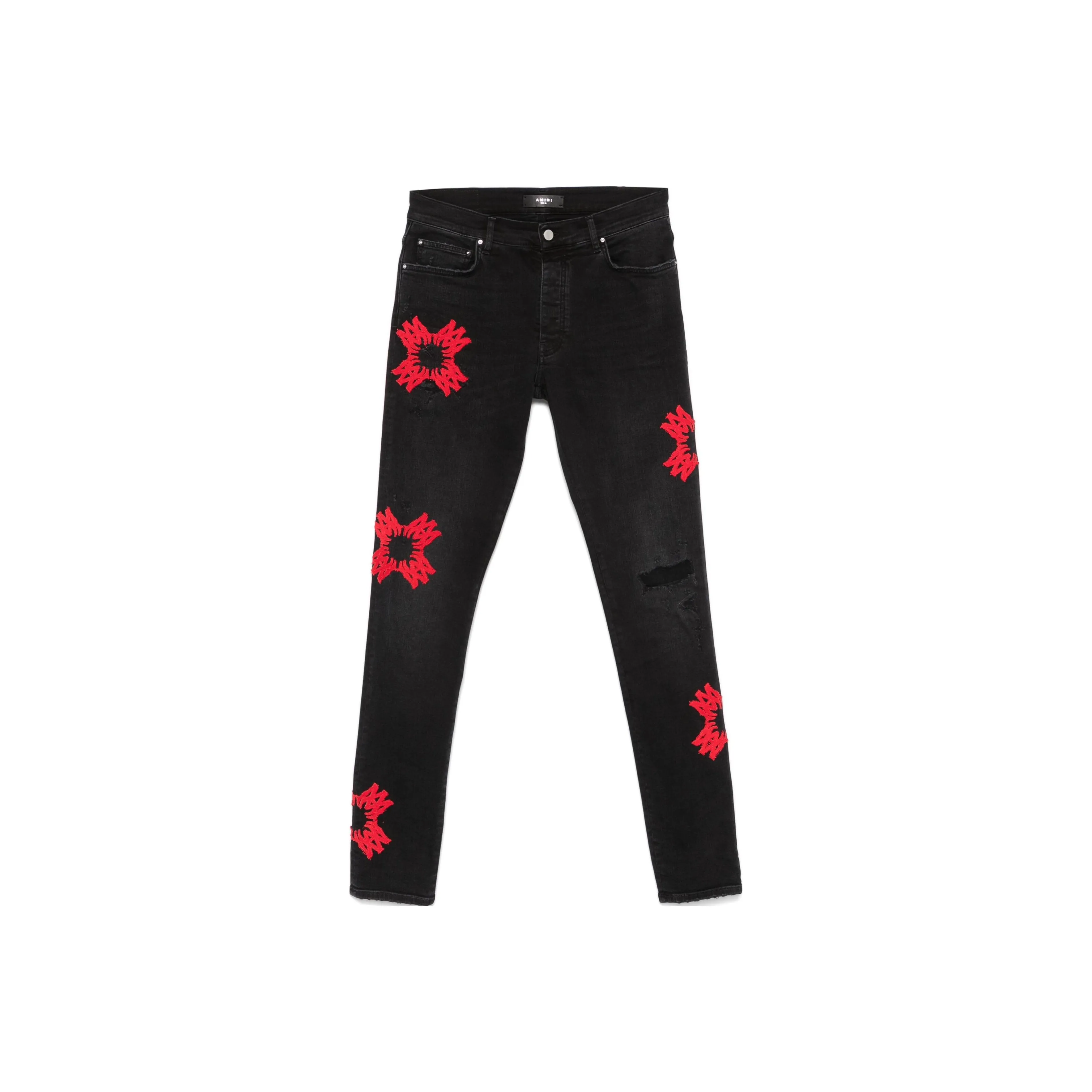 AMIRI Ma Quad Applique Skinny Rinse jeans